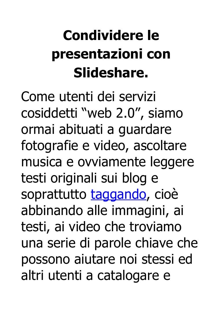 presentazione slideshare scaricare